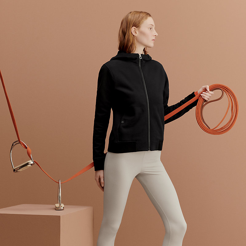 HERMÈS トレーナー XL ダークブラウン Hermès Fit sweatshirt - Black | Hermès USA